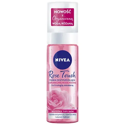 Nivea Rose Touch, Pianka oczyszczająca z organiczną wodą różaną i technologią micelarną