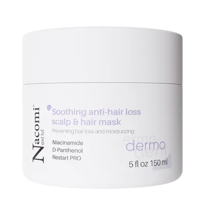 Nacomi Next Lvl Dermo, Soothing Anti-Hair Loss Scalp & Hair Mask (Kojąca maska do włosów i skóry głowy)