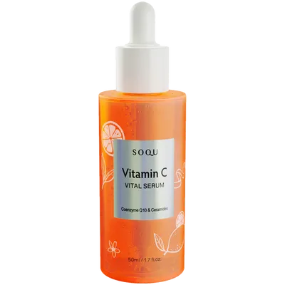 Soqu Vitamin C Vital Serum with Coenzyme Q10 and Ceramide (Rewitalizujące serum do twarzy z koenzymem Q10)
