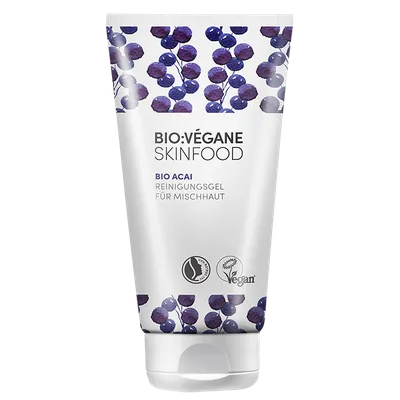Bio Vegane Skinfood Bio-Acai Reinigungsgel (Żel do mycia twarzy z jagodami Acai)