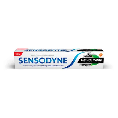 Sensodyne Natural White with Charcoal Toothpaste (Wybielająca pasta do zębów z węglem aktywnym)