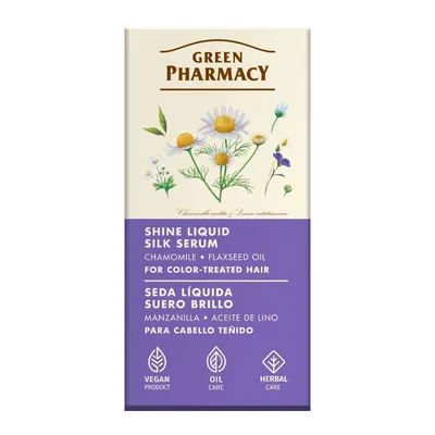 Green Pharmacy Jedwabne serum do włosów z rumiankiem i olejem lnianym