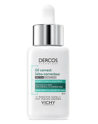 Vichy Dercos, Oil Correct, Dermatological Scalp Serum (Serum do przetłuszczających się włosów i skóry głowy)