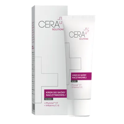 CERA+ Solutions Krem do skóry naczynkowej na noc