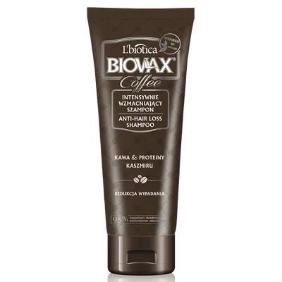 L'biotica Biovax Coffee, Intensywnie wzmacniający szampon do włosów