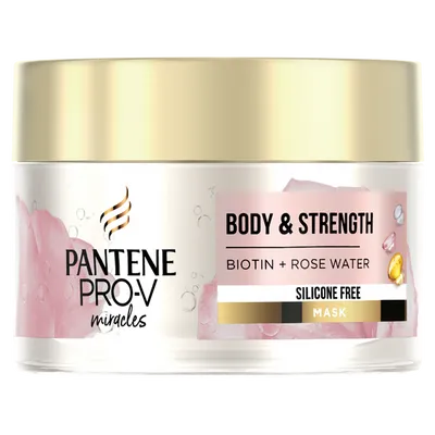 Pantene Pro-V Miracles, Body & Strength, Silicone Free Mask (Maska do włosów bez silikonów)