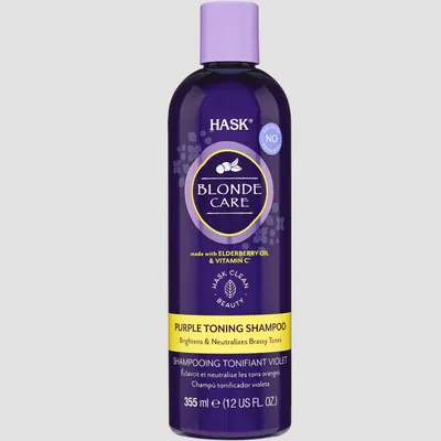 Hask Elderberry oil & Vitamin C, Blonde Care Purple Shampoo (Szampon do włosów blond)