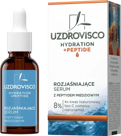 Uzdrovisco Hydration + Peptide, Rozjaśniające serum z peptydem miedziowym