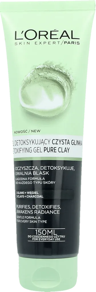 L'Oreal Paris Czysta glinka, Żel do mycia twarzy detoksykujący