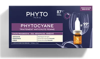 Phyto Phytocyane, Traitement Antichute Femme (Kuracja przeciw postępującemu wypadaniu włosów dla kobiet)