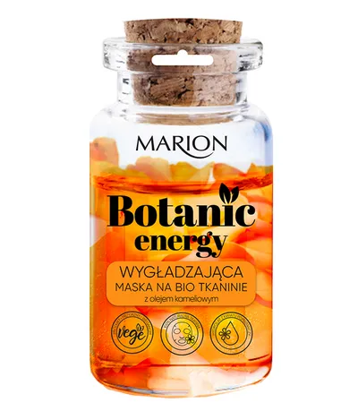 Marion Botanic Energy, Wygładzająca maska na bio tkaninie z olejem kameliowym