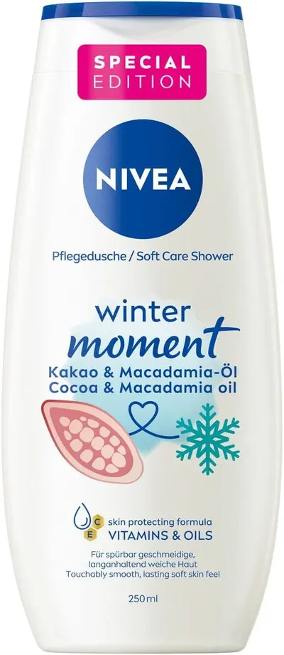 Nivea Winter Moment, Cocoa & Macadamia Oil, Soft Shower Gel (Żel pod prysznic)