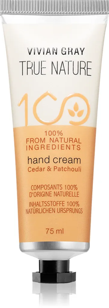 Vivian Gray True Nature, Cedar & Patchouli, Hand Cream (Cedr i Paczula, Krem do rąk)