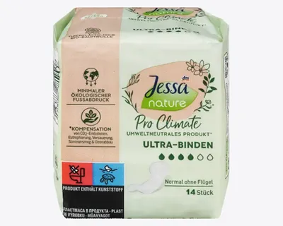 Jessa Nature, Pro Climate Ultra Binden Normal ohne Flügel (Podpaski higieniczne bez skrzydełek)