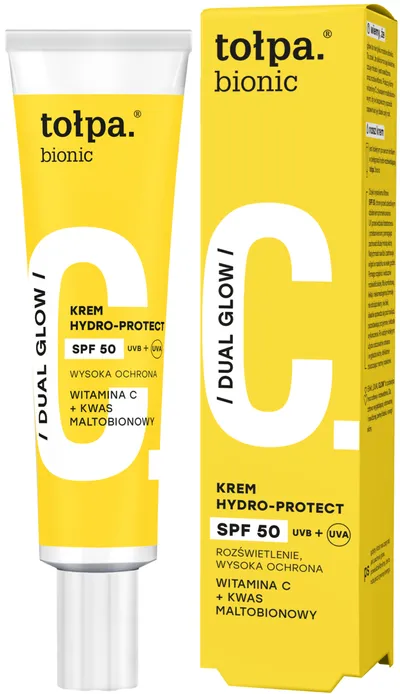 Tołpa Bionic, Dual Glow, Krem hydro-protect SPF 50