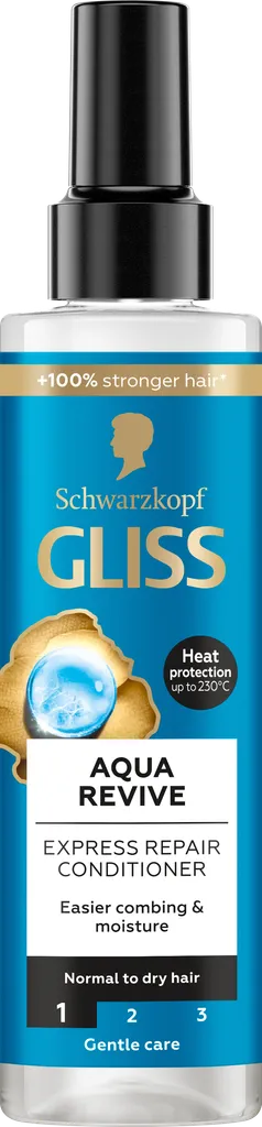 Schwarzkopf Gliss Aqua Revive, Express Repair Conditioner (Ekspresowa odżywka do włosów suchych i normalnych)