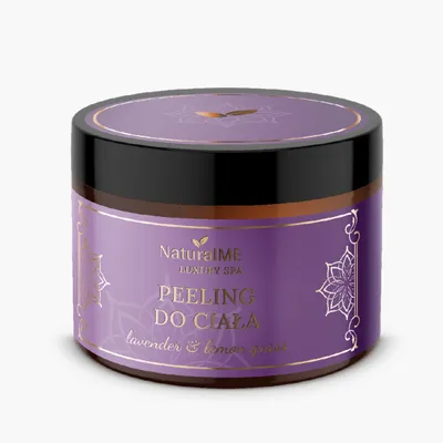 NaturalME Luxury SPA, Lavender & Lemongrass,  Peeling do ciała