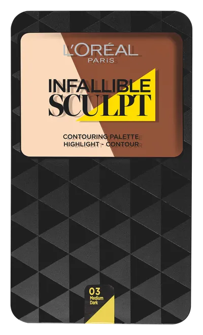 L'Oreal Paris Infallible Sculpt, Contouring Palette Highlight + Contour (Paleta do konturowania)