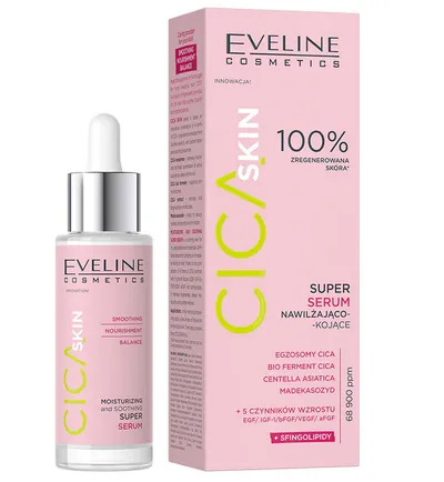 Eveline Cosmetics Cica Skin, Super serum nawilżająco-kojące