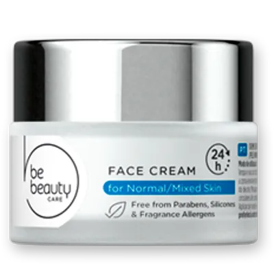bebeauty Face Cream for Normal/Mixed Skin 24h (Nawilżający krem do twarzy)