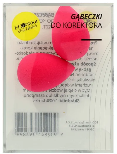 ECOntour Brush Factory Style & Beauty, Gąbeczki do korektora