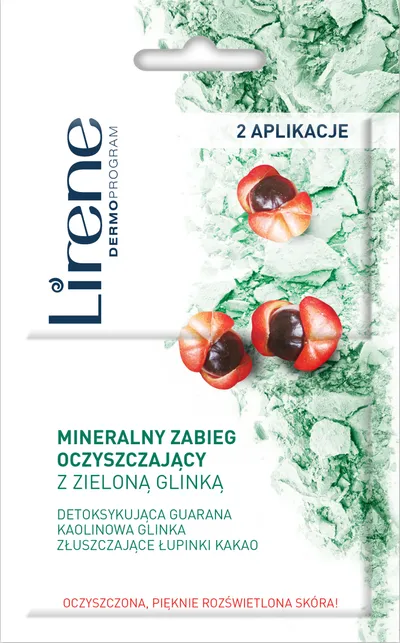 Lirene Dermoprogram Mineralny zabieg oczyszczający z zieloną glinką