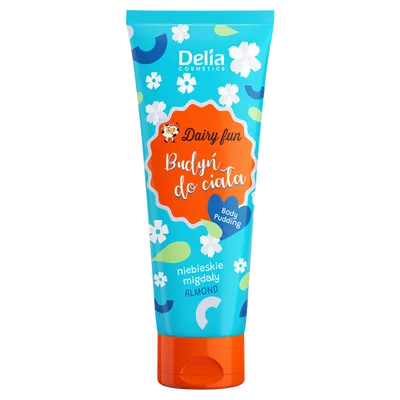 Delia Dairy Fun, Budyń do ciała `Niebieskie migdały`