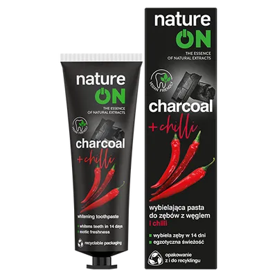 natureON Charcoal + Chilli, Wybielająca pasta do zębów