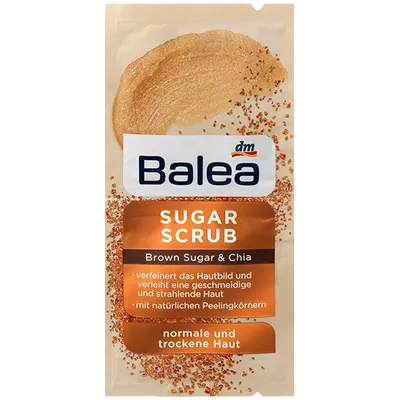 Balea Sugar Scrub Brown Sugar & Chia (Peeling z brązowym cukrem i chia)