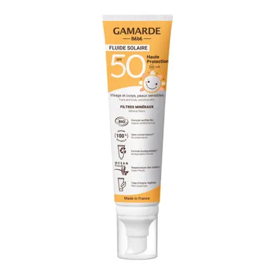 Gamarde Bebe Fluide Solaire SPF 50 (Emulsja do opalania dla dzieci  do twarzy i ciała)