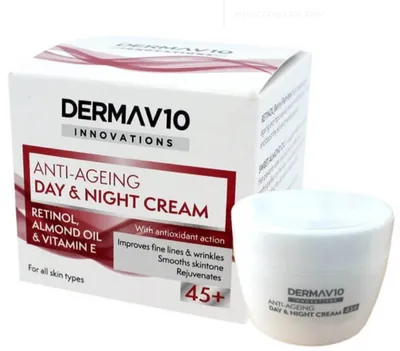 DermaV10 Anti-Ageing Day & Night Cream (Przeciwzmarszczkowy krem na dzień i noc 45+)