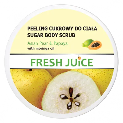 Fresh Juice Sugar Body Scrub Asian Pear & Papaya (Peeling cukrowy do ciała `Chińska gruszka & papaja`)