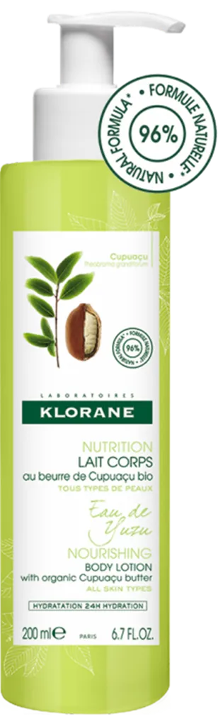 Klorane Nourishing Body Lotion with Organic Cupuacu Butter `Eau de Yuzu` (Mleczko do ciała `Woda yuzu`)