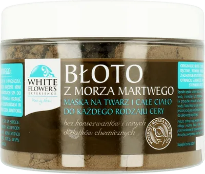White Flower's Experience Błoto z Morza Martwego - maska na twarz i całe ciało do każdego rodzaju cery