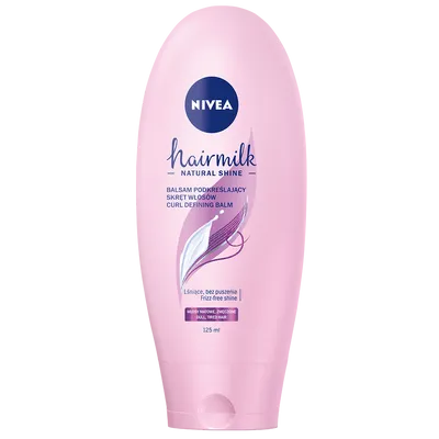 Nivea HairMilk Natural Shine, Balsam podkreślający skręt włosów do włosów matowych i zmęczonych