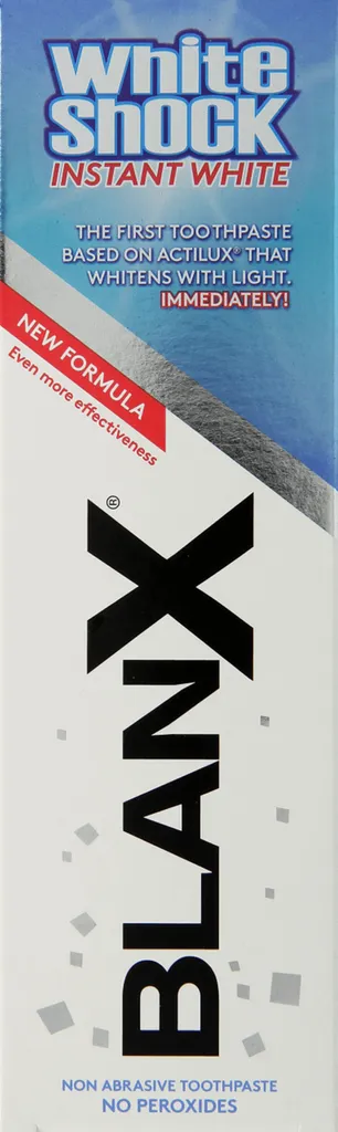 Coswell BlanX, White Shock Instant White, Nonabrasive Toothpaste (Nieabrazyjna pasta do zębów)