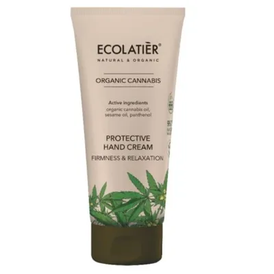 Ecolatier Organic Cannabis, Protective Hand Cream Firmness & Relaxation (Krem do rąk `Jedrność i relaks`)