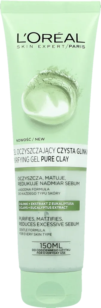 L'Oreal Paris Czysta glinka, Żel do mycia twarzy oczyszczający