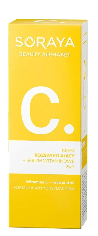 Soraya Beauty Alphabet, C, Krem rozświetlający + serum witaminowe 2w1