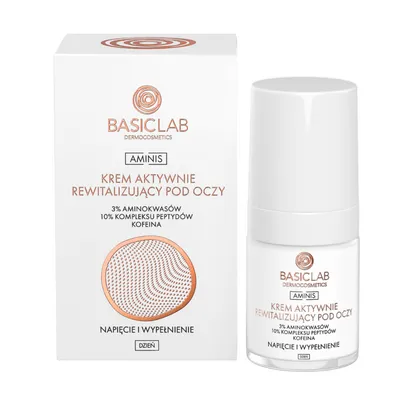 BasicLab Dermocosmetics Aminis, Krem aktywnie rewitalizujący pod oczy