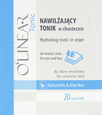 O'linear Hydrating Tonic in Wipe (Nawilżający tonik w chusteczce)