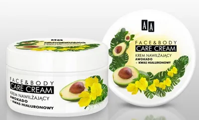 AA Face & Body Care Cream, Krem nawilżający z awokado i kwasem hialuronowym