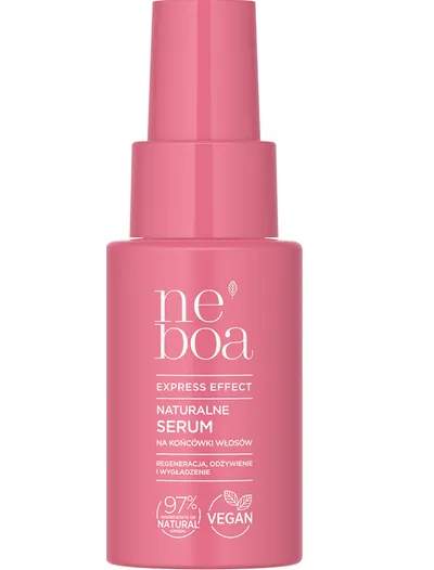 Neboa Express Efect, Naturalne serum na końcówki włosów `Regeneracja, odżywienie i wygładzenie`