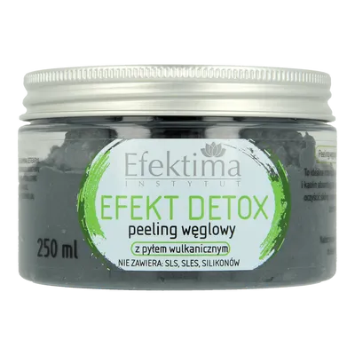 Efektima Efekt Detox, Peeling węglowy z pyłem wulkanicznym