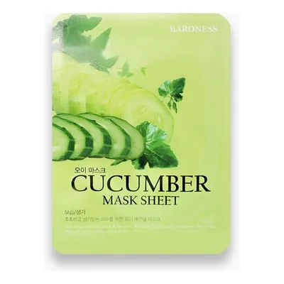 Baroness Cucumber Mask Sheet (Odświeżająco-nawilżająca maska w płachcie z ekstraktem ogórka)