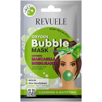 Revuele Cleansing & Mattifying Oxygen Bubble Mask for Face (Oczyszczająca maska bąbelkowa do twarzy)