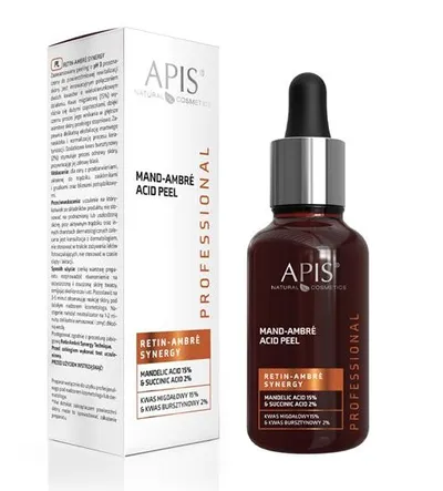 Apis Professional, Mand-Ambre Acid Peel (Peeling z kwasem migdałowym 15% i kwasem bursztynowym 2%)