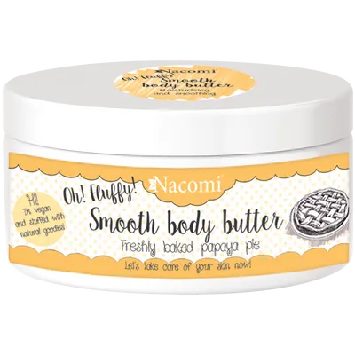 Nacomi Smooth Body Butter Freshly Baked Papaya Pie (Lekkie odżywcze masło do ciała o zapachu świeżego ciasta z papają)