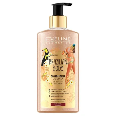Eveline Cosmetics Brazilian Body, Shimmer do ciała ze złotym pyłkiem