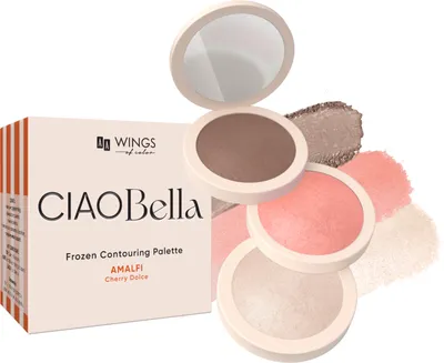 AA Wings of Color Ciao Bella, Amalfi Cherry Dolce, Frozen Contouring Palette (Zestaw do konturowania twarzy)
